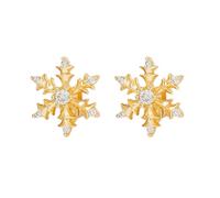 TFAOYS Headphone Clip Accessory Electroplated Copper Alloy Construction Sport Proof Secure Crystal Design Long Last Snowflake Earphone Clip