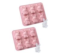 TFAOYS Holiday Themed Rabbits Ice Cubes Tray Flexible Silicone Molds Ideal for Easter Gatherings and Cold Drink Permanent Elastomer Ice Tray