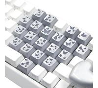 TFAOYS In Dark Butterfly Heart Plan Keycaps Constructed From Excellent for Permanent Execution Night Use Backlit Keycaps