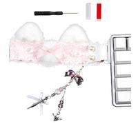 TFAOYS Lace Keycap Decoration with Removable Enchantments Quick Arrange for Notebook Tailoring Permanent Fabric Keycap Deck