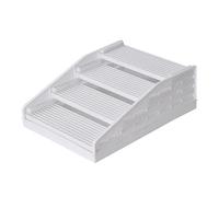 TFAOYS Litter Box Step Step with 4 Setting Choices and Stable Base for Older Cats and Small Pets Foldable Litter Mat