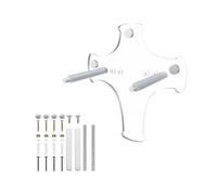 TFAOYS Modern Acrylic Swords Wall Mount Display Stand for Martial Arts Collection Clear Designs Simple Arm Planner