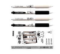 TFAOYS Of 4 Noise Easy Tap Pens with Cushioned Handle 0.5mm Accuracy Tip Fast Drying Ideal for Left Handed Writers Student Exam Pen