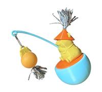 TFAOYS Participatory Puss Toy with Glass Plan and Perform for Indoor Leopardine Exercise Permanent Polystyrene Pet Entertainment Sphere Own Balancing Graceful Teaser Toy