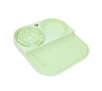 TFAOYS Pet Dining Bowl Food Safe Suction Cup Slow Feed Container NonSlip Base Prevents Overeating Maintains Area Clean Silicone Puzzle Design Slow Feeding Bowl