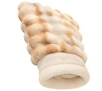 TFAOYS Plush Kitten Bed Half Closed Design Sleep Bag for Pet Cats Security and Warmth Easy to Clean Pet Winter House Small Cats Hideouts