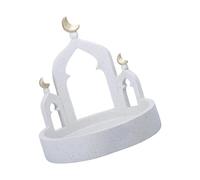 TFAOYS Ramadans Eid Home Decorations Jewelry Storage Box Gold and White Mosque Tower Islamics Eid Mubaraks Decors Table Ornament Jewelry Storage Box