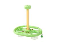 TFAOYS Rotation Toy Hanging Perch with Feeding Cups Bird Enrichment Cage Accessories for Cockatiels Interactive Rotation Parakeets Toy