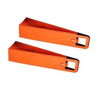 TFAOYS Set of 2 Leather Wine Bottle Carrying Case Foldable Champagne Holder for Safe Transport Elegant Storage Organizers Transport Bag