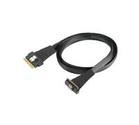 TFAOYS SFF-8654 8i Storage Interconnect Cable with Side Exit Connector Layout for Server Backplane Routing and Data Link Use