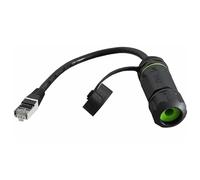 TFAOYS Shielded RJ45 Waterproof Panel Mount Connector IP68 Cat6 8P8C Ethernet Cable Coupler Female to Male Outdoor Networking Secure Locking