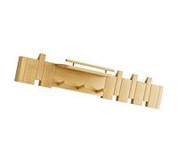 TFAOYS Sophisticated Piano Inspired Wooden Coat Rack for Wall Mounting in Various Interior Themes Multipurpose Wooden Shelf
