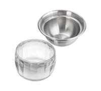 TFAOYS Stainless Steel Chiller with Clear Ice Holder Perfect for Dips Spreads Sauces BBQ Party Set