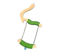 TFAOYS Sturdy Wooden Bird Perch Swing Toy for Feathered Pets to Play Rest and Exercise in Their Cage Bird Cage Accessory