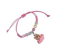 TFAOYS Sweet Styles Macaron Color Wrist Chain for Children with Adjustable Length and Soft Materials for Parties Cartoon Capybaras Charm