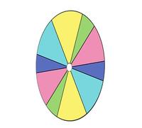 TFAOYS Tabletop Prize Turntable Erasable Fortunes Wheel Draws Roulette Tabletop Lottery Machine Turntable Draws Roulette