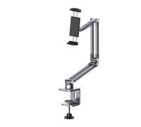 TFAOYS Tablets Stand with Full Motion Articulations for Kitchen Offices or Bedroom Use on 4-12.9inch Devices Not Drill Tablets Holder