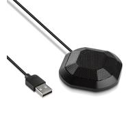 TFAOYS Touch Change Allowed USB Conference Micr Extreme Transportable Plan for Online Courses Webinars Live Broadcasting Metal Base Stability Transportable Omnidirectional USB Micr