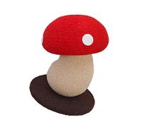 TFAOYS Unique Mushroom Cats Post Vertical Sisal Rope Scratcher for Small Media Stable Base Vertical Climbing Post