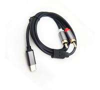 TFAOYS Universals Type C to 2RCA Auditory Cable Supporting Multiple Devices Premium Sound in Various Setting Laptop Auditory Cable