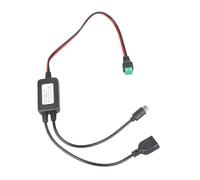 TFAOYS USB Type C Power Converter Cable 12V 24V to 5V Step Down 2Pin Solderless Charging Cable for Electronic Driving Recorders Car USB Type C Power