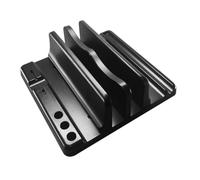 TFAOYS Vertical Laptop Stand Holder Adjustable Desktop Notebook Dock Space Saving Laptop Vertical Saving Dock Replacement Stand for Notebook Adjustable Space