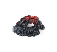 TFAOYS Volcano Halloween Aquascaping Stone for Fish Tanks Resins Decorations Safe Bubbler Design Resin Fish Tanks Volcano Ornament