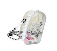 TFAOYS Weight PVC Crossbody Bag Water Resistant Clear Pouches Large Compartment Handsgree Carrying for Daily Outings Clear Window Baby Accessory