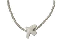 TFAOYS White Doves Branch Necklace Earrings Symbolizing Peace and Hopes with Sturdy Cord Designs for Everyday Wear Daily Wear Necklace