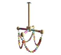 TFAOYS Wooden Exercise Wheel for Small Pets Featuring Sturdy Base and Finish Sugar Sailplane Enrichment Toy