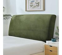 TFBH Bed Head Cover/Headboard Cover King/Queen/Double Size Bed Headboard Slipcover - Stretch Comfortable Bed Backrest Protector, Dust-proof - Green, Length: 150cm
