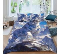 TFBHBNSk White Tiger Snowy Bedding Set Theme Bedspread Animal Theme Wildlife Duvet Cover Set 3 Pieces Chic Breathable Comforter Cover Universal for All Seasons with Pillowcase King（220x240cm）