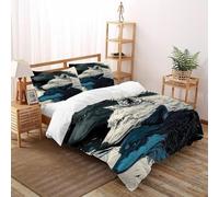 TFBHBNSk Wolves Colors Bedding Set Digital Printe Grace Prairie Beasts Duvet Cover Set Microfiber Quilt Cover Suitable for Family,couple,children Pillowcase Double（200x200cm）