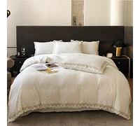 TFBHL 4 piece flannel bedding set, including double bed sheet, duvet cover and 2 pillowcases, a great for man, woman, mum and dad (Color : B, Size : 180cm(4 pcs))