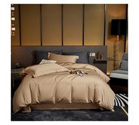 TFBHL Bed sheet set 4Pcs Double Queen King=Size Duvet Cover Set with Flat Bed Sheet Luxury Soft 1000TC Egyptian Cotton Bedding Set Solid Color Comforter Cover Pillowcase bed linings