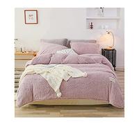 TFBHL Bed sheet set Blue Winter Quilt Cover Soft Warm Lamb Cashmere Duvet Cover Solid Color Fleece Pillowcase Bedding Cover bed linings (Color : 04, Size : 1pcs 150x200cm)