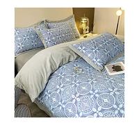 TFBHL Bed sheet set Carved Milk Velvet 4-piece Duvet Cover Set Winter Thickened Double-sided Coral Fleece Flannel Quilt Cover Bedding Set bed linings