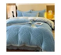 TFBHL Bed sheet set Carved Milk Velvet 4-piece Duvet Cover Set Winter Thickened Double-sided Coral Fleece Flannel Quilt Cover Bedding Set bed linings