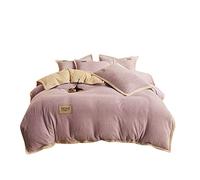 TFBHL Bed sheet set Cashmere Velvet Duvet Cover for Bedroom Thicken Blue Quilt Cover Bedding Set Duvet Cover Twin Queen King bed linings (Color : L, Size : 1pcs 150x200cm)