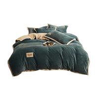TFBHL Bed sheet set Cashmere Velvet Duvet Cover for Bedroom Thicken Blue Quilt Cover Bedding Set Duvet Cover Twin Queen King bed linings (Color : B, Size : 1pcs 150x200cm)