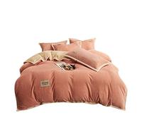 TFBHL Bed sheet set Cashmere Velvet Duvet Cover for Bedroom Thicken Blue Quilt Cover Bedding Set Duvet Cover Twin Queen King bed linings (Color : H, Size : 1pcs 150x200cm)