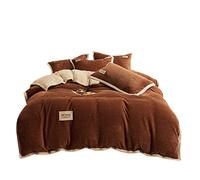 TFBHL Bed sheet set Cashmere Velvet Duvet Cover for Bedroom Thicken Blue Quilt Cover Bedding Set Duvet Cover Twin Queen King bed linings (Color : F, Size : 1pcs 150x200cm)