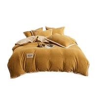 TFBHL Bed sheet set Cashmere Velvet Duvet Cover for Bedroom Thicken Blue Quilt Cover Bedding Set Duvet Cover Twin Queen King bed linings (Color : A, Size : 1pcs 150x200cm)