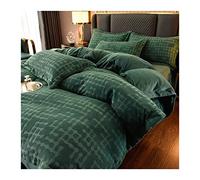 TFBHL Bed sheet set Winter Thickened Velvet Duvet Cover Set 4-piece Bed Sheet Double-sided Milk Flan Coral Plus Velvet Quilt Cover Bedding Set bed linings