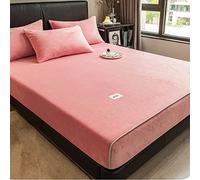 TFBHL Mattress Decoration Protective Cover, Double Thickening Anti-Static Printing Bed Linen, Elastic Hem to Snugly Fit Around Your Mattress, Machine Washable (Color : A(3 pcs), Size : 150 * 200cm)