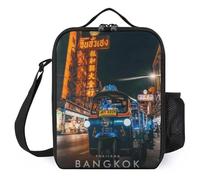 TFDGDGH Bangkok City Koeltas Printed French School Teacher Gifts Mini Cooler Bag Insulation Lunch Box Bag