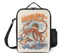 TFDGDGH Boom Roasted Lonchera De Almuerzo Printed Lunch Bag Vintage Lunch Bag for Man Insulation Lunch Box Bag