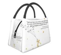 TFDGDGH Custom The Little Prince Lunch Bag Men Women Warm Cooler Insulated Lunch Box for Work Pinic or Travel Fruit Fresh Storage Bag