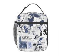 TFDGDGH Fundamental Paper Education Zip Insulated Lunch Bags Cartoon Game Storage Food Box Reusable Thermal Cooler Lunch Box for Travel