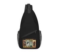 TFDGDGH Haunted Mansion New Orleans Liberty Square Chest Bag Men Sling Crossbody Backpack Chest Bag Travel Hiking Daypack Shoulder Bag